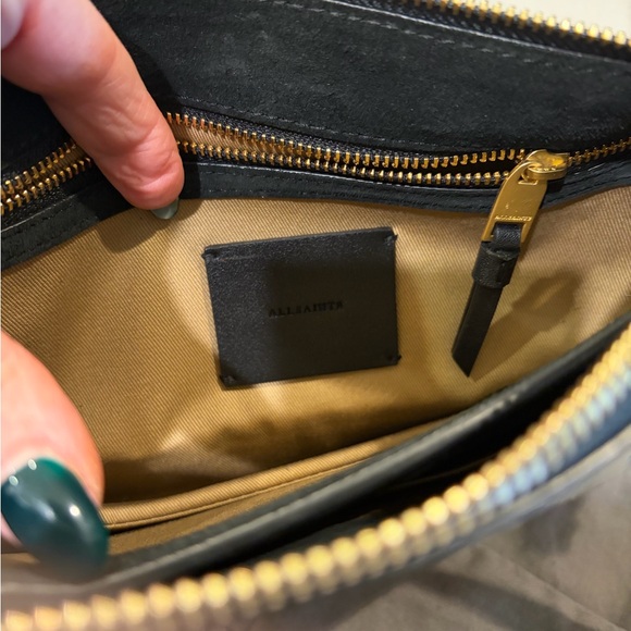 Beautiful All Saints Fletcher Crossbody, Dark Green - Picture 8 of 10